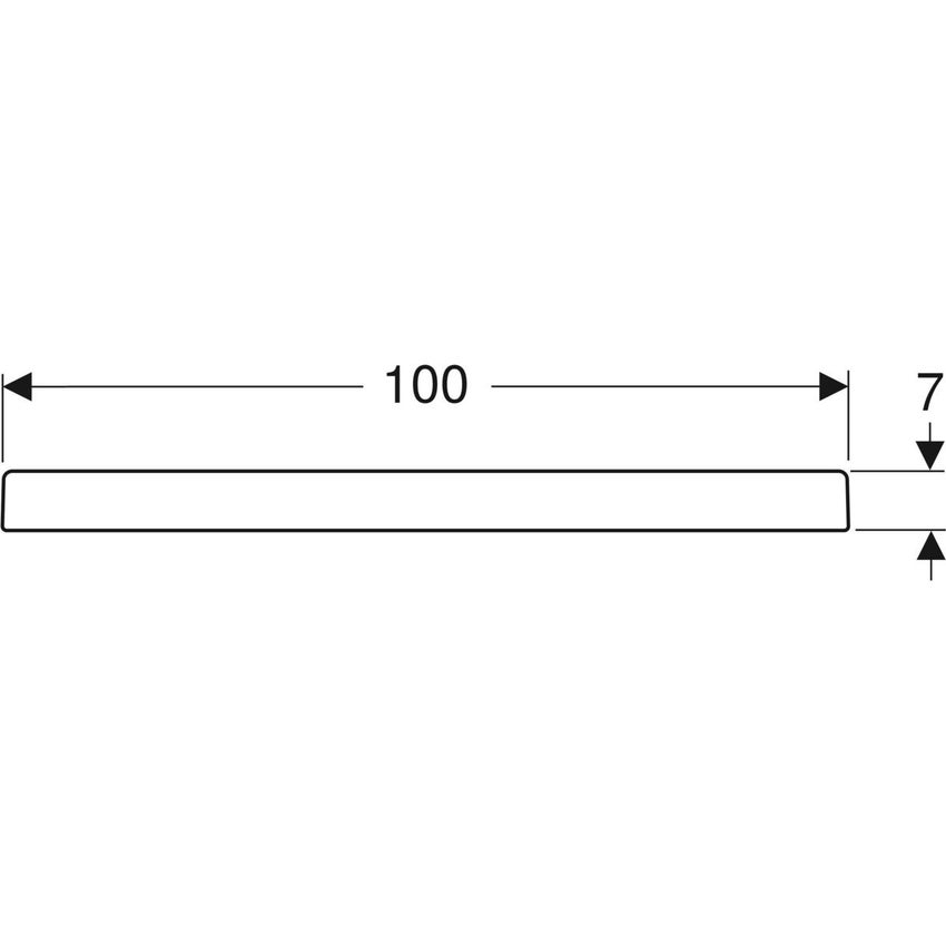 Immagine di Geberit BASTIA piatto doccia rettangolare L.100 P.80 cm, colore bianco finitura lucido 00728200000001