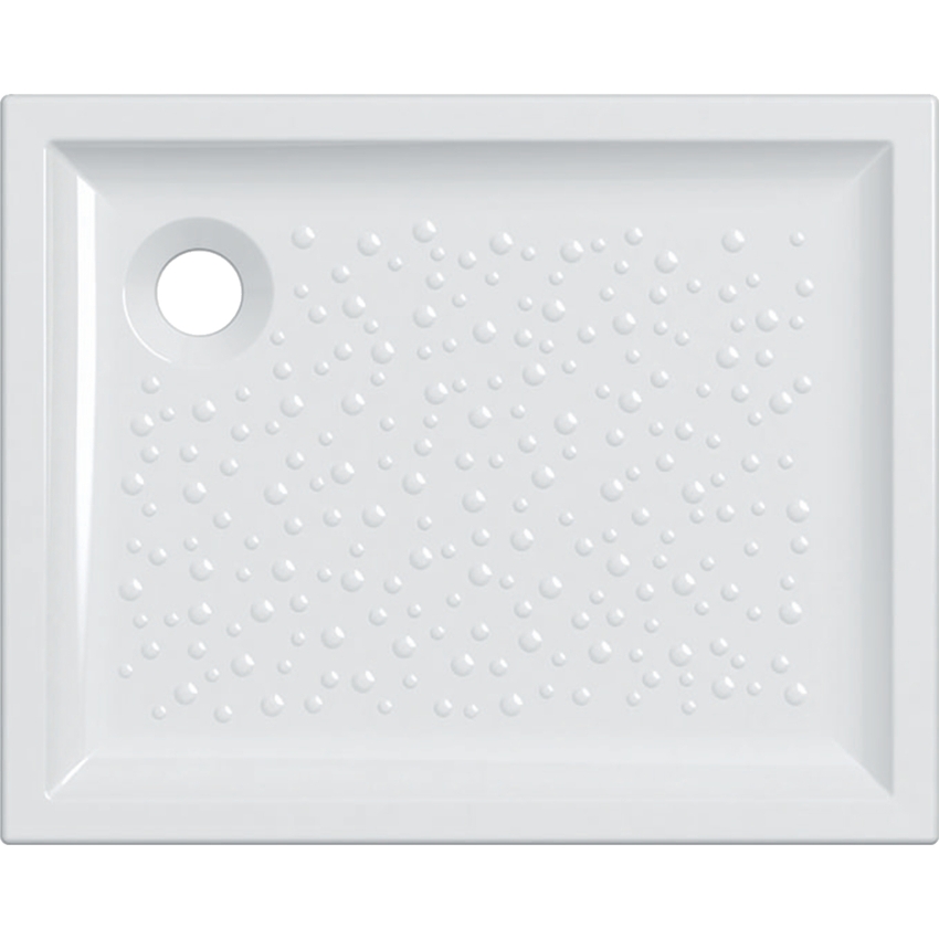 Immagine di Geberit BASTIA piatto doccia rettangolare L.100 P.80 cm, colore bianco finitura lucido 00728200000001