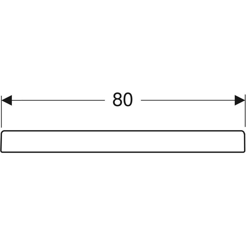 Immagine di Geberit BASTIA piatto doccia rettangolare L.100 P.80 cm, colore bianco finitura lucido 00728200000001