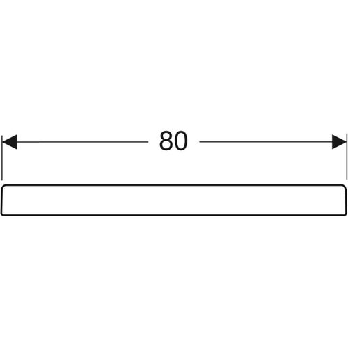 Immagine di Geberit BASTIA piatto doccia rettangolare L.120 P.80 cm, colore bianco finitura lucido 00729200000001
