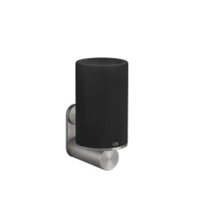 Immagine di Gessi 316 ACCESSORI porta bicchiere a parete nero, finitura steel brushed 54708#239