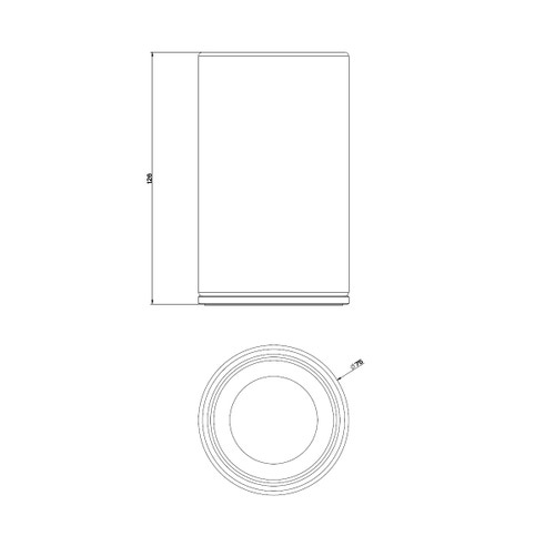 Immagine di Gessi 316 ACCESSORI bicchiere nero da appoggio, finitura steel brushed 54732#239