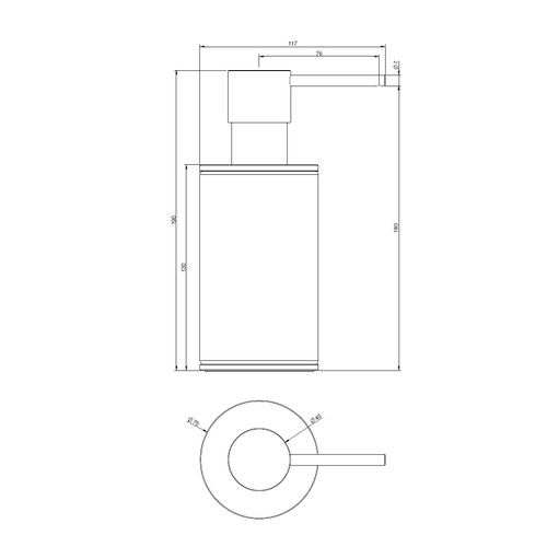 Immagine di Gessi 316 ACCESSORI porta dispenser d'appoggio con bicchiere bianco, finitura steel brushed 54737#239