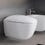 Immagine di Geberit CITTERIO set completo sanitari sospesi, vaso con sedile a chiusura ammortizzata e bidet monoforo, colore bianco finitura lucido, modulo installazione COMBIFIX per parete in muratura 111.907.00.5-CITTERIOC