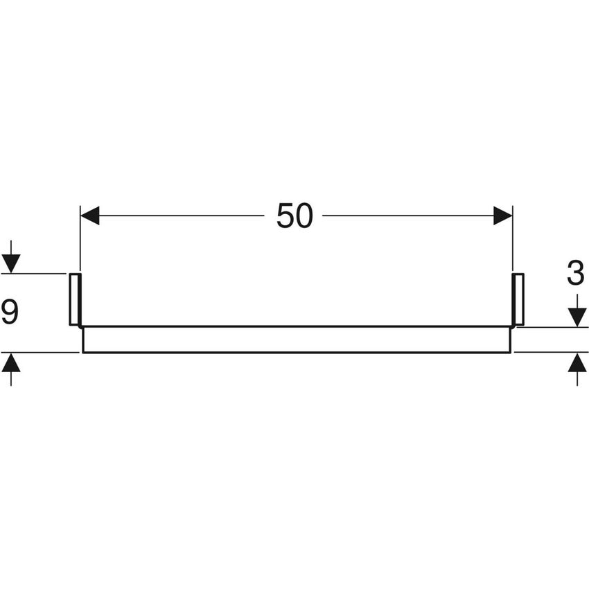 Immagine di Geberit Traversa di fissaggio per modulo d'installazione per nicchia portaoggetti 111.595.00.1