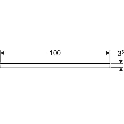 Immagine di Geberit MELUA piatto doccia rettangolare, L.90  P.100 cm, colore bianco finitura opaco 00097100777G
