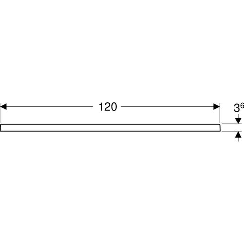 Immagine di Geberit MELUA piatto doccia rettangolare, L.70 P.120 cm, colore bianco finitura opaco 00093400777G