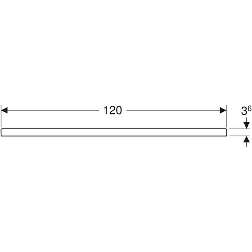 Immagine di Geberit MELUA piatto doccia rettangolare, L.90 P.120 cm, colore bianco finitura opaco 00097400777G