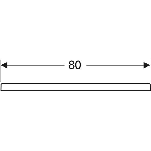 Immagine di Geberit MELUA piatto doccia rettangolare, L.80 P.140 cm, colore bianco finitura opaco 00095800777G