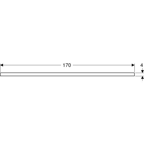 Immagine di Geberit MELUA piatto doccia rettangolare, L.90 P.170 cm, colore bianco finitura opaco 00098200777G