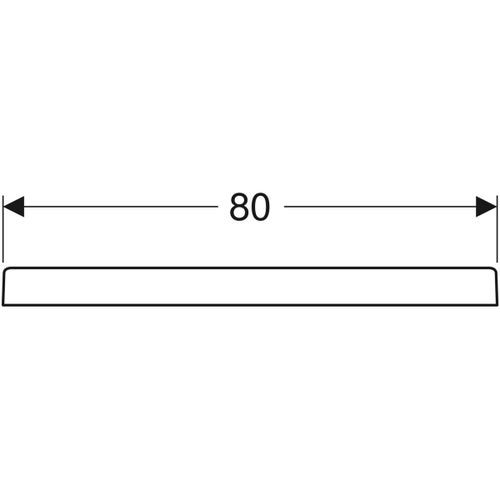 Immagine di Geberit 60 piatto doccia quadrato 80 cm, colore bianco finitura lucido 550.028.00.1