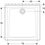 Immagine di Geberit 60 piatto doccia quadrato 90 cm, colore bianco finitura lucido 550.029.00.1