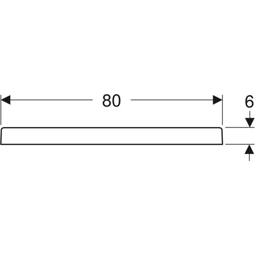 Immagine di Geberit 60 piatto doccia rettangolare L.140 P.80 cm, colore bianco finitura lucido 550.058.00.1