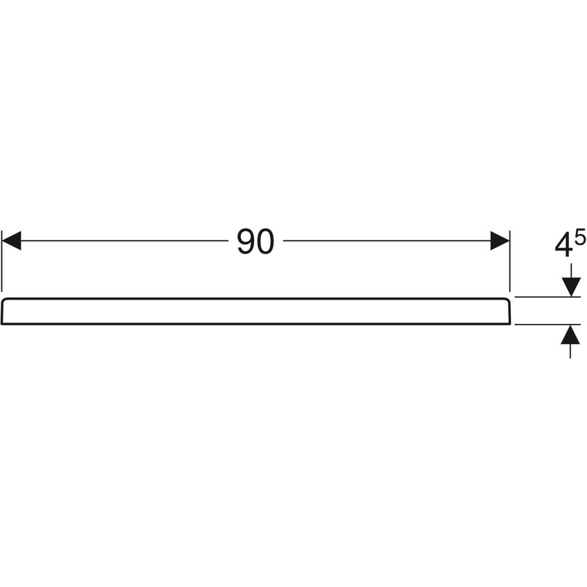 Immagine di Geberit 45 piatto doccia rettangolare L.70 P.90 cm, colore bianco finitura lucido 550.062.00.1