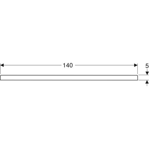 Immagine di Geberit 45 piatto doccia rettangolare L.90 P.140 cm, colore bianco finitura lucido 550.068.00.1