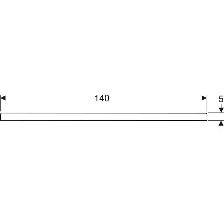 Immagine di Geberit 45 piatto doccia rettangolare L.90 P.140 cm, colore bianco finitura lucido 550.068.00.1