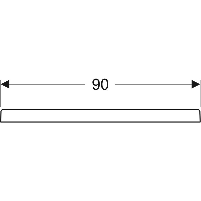 Immagine di Geberit 45 piatto doccia rettangolare L.90 P.140 cm, colore bianco finitura lucido 550.068.00.1