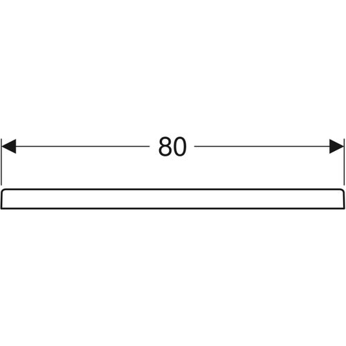 Immagine di Geberit 45 piatto doccia rettangolare L.80 P.120 cm, colore bianco finitura lucido 550.065.00.1