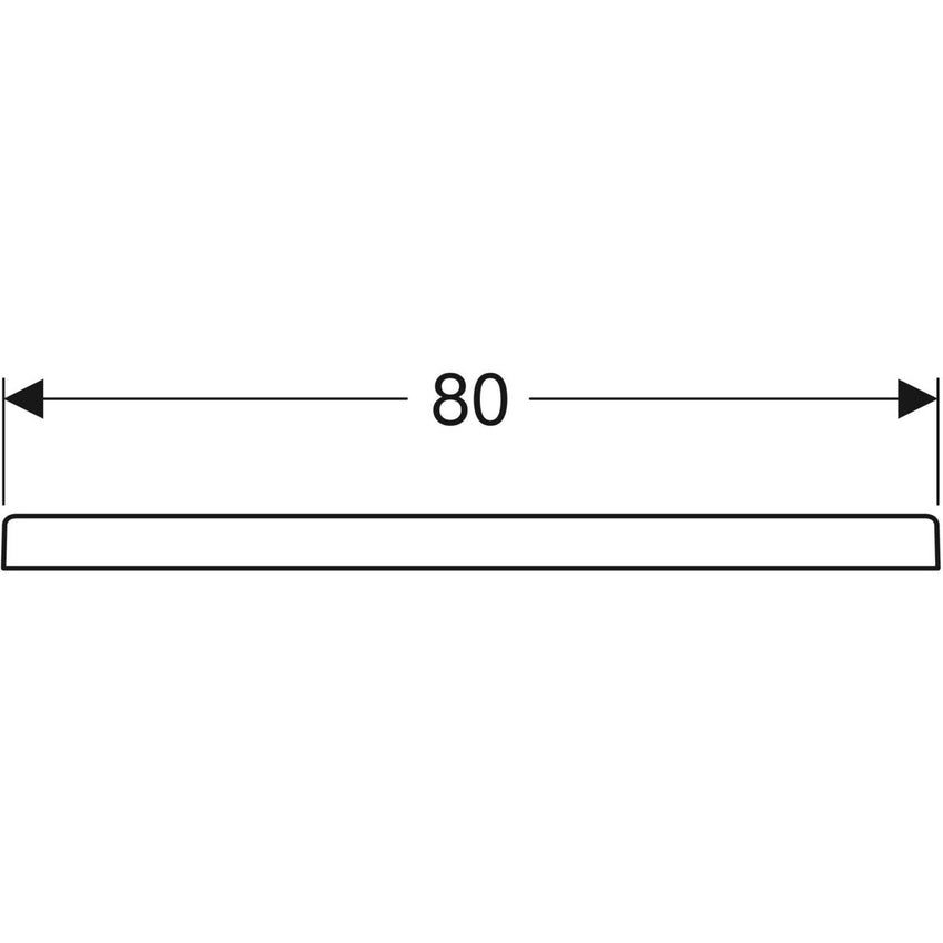 Immagine di Geberit 45 piatto doccia rettangolare L.80 P.120 cm, colore bianco finitura lucido 550.065.00.1