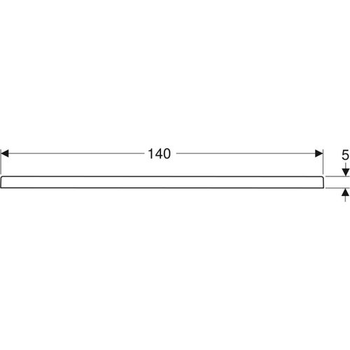 Immagine di Geberit 45 piatto doccia rettangolare L.80 P.140 cm, colore bianco finitura lucido 550.067.00.1