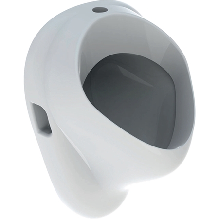 Immagine di Geberit BLAGNAC orinatoio con entrata d'acqua dall'alto e scarico verso il basso, con brida di risciacquo, colore bianco finitura lucido 00358000000100