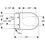 Immagine di Geberit AQUACLEAN TUMA CLASSIC sedile con funzione bidet e chiusura ammortizzata, colore bianco 146.070.11.1