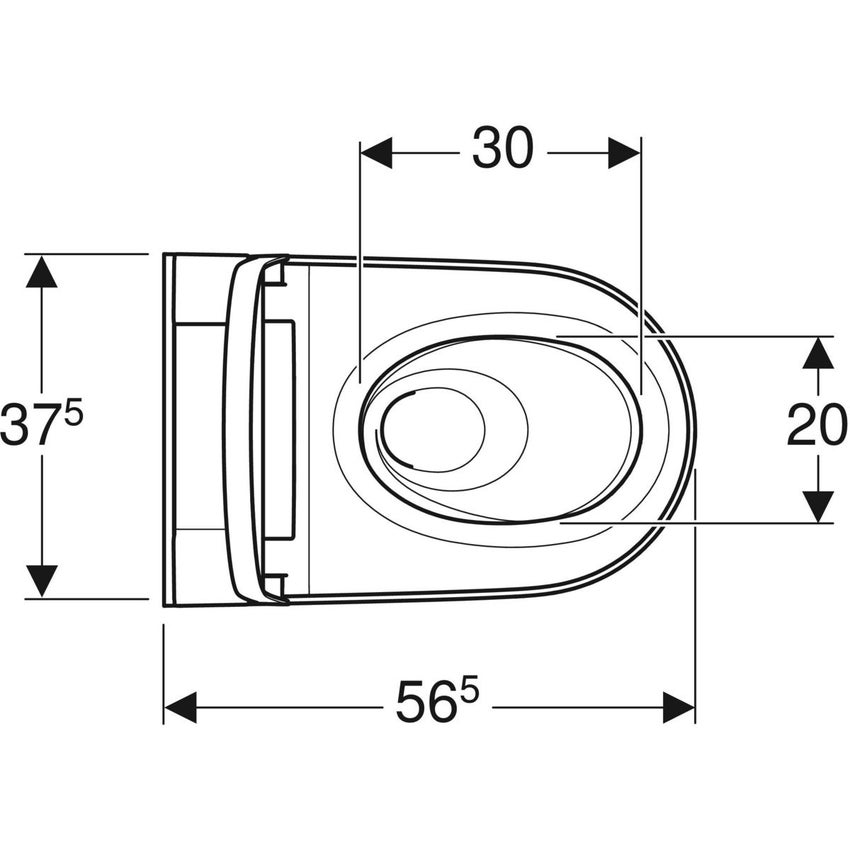 Immagine di Geberit AQUACLEAN SELA vaso sospeso, senza brida, con tecnologia TurboFlush, completo di sedile con funzione bidet a chiusura ammortizzata, sedile e cover colore bianco finitura lucido 146.220.11.1