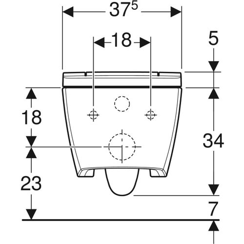 Immagine di Geberit AQUACLEAN SELA vaso sospeso, senza brida, con tecnologia TurboFlush, completo di sedile con funzione bidet a chiusura ammortizzata e cover colore bianco finitura opaco, colore bianco finitura opaco 146.220.JT.1