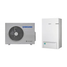 Immagine di Samsung EHS SPLIT R32 Sistema integrato composto da pompa di calore Inverter 4.4 kW e modulo idronico per riscaldamento, raffrescamento e produzione ACS AE040RXEDEG/EU+AE090RNYDEG/EU