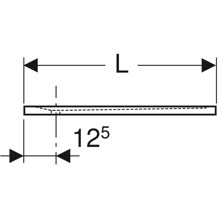 Immagine di Geberit SESTRA piatto doccia quadrato 90 cm, colore bianco finitura effetto pietra 550.250.00.2