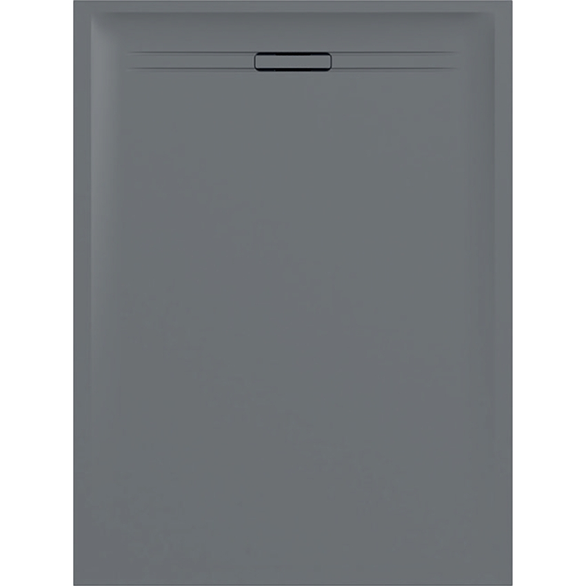 Immagine di Geberit SESTRA piatto doccia rettangolare L.80 P.100 cm, colore grigio finitura effetto pietra 550.262.00.2