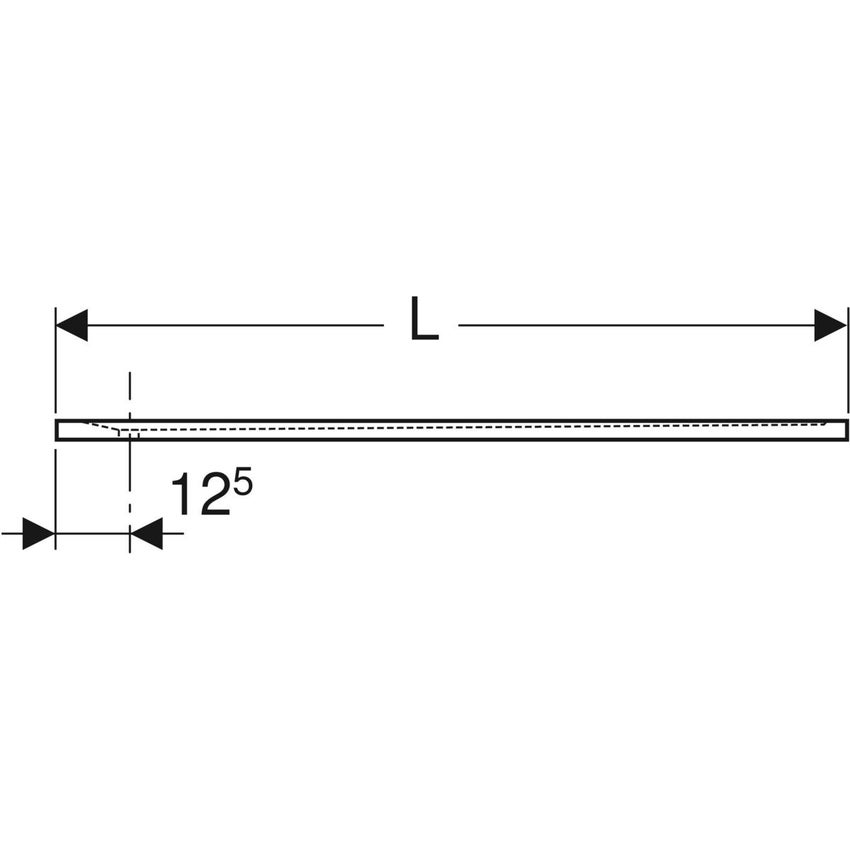 Immagine di Geberit SESTRA piatto doccia rettangolare L.90 P.120 cm, colore bianco finitura effetto pietra 550.255.00.2