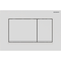 Immagine di Geberit SIGMA20 placca di comando per risciacquo a due quantità, placca e tasti colore bianco finitura opaco, profili design colore bianco 115.883.01.1