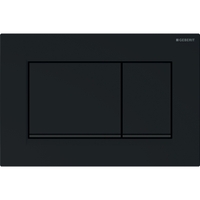 Immagine di Geberit SIGMA20 placca di comando per risciacquo a due quantità, placca e tasti colore nero, profili design colore nero finitura opaco 115.883.DW.1