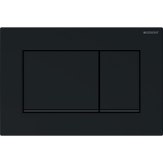 Immagine di Geberit SIGMA20 placca di comando per risciacquo a due quantità, placca e tasti colore nero, profili design colore nero finitura opaco 115.883.DW.1