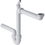 Immagine di Ideal Standard LAGO lavatoio con mobile L.75 P.61 cm colore bianco con asse in legno e set sifone T473201+J0027PW+152.885.11.1