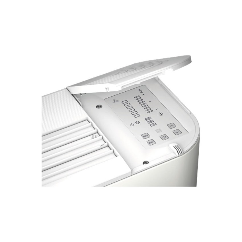 Immagine di Aermec FCZI DT Ventilconvettore INVERTER per impianto 2 tubi Dualjet con doppia mandata, unità con mantello con termostato T-Touch-I, installazione verticale (batteria principale standard) FCZI200DT