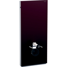 Immagine di Geberit MONOLITH modulo sanitario per WC sospeso H.114 cm, colore terra d'ombra finitura vetro lucido 131.031.SQ.5