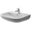 Immagine di Duravit D-CODE lavabo 65 cm con troppopieno e bordo per rubinetteria, lato inferiore smaltato, colore bianco 2310650000