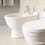 Immagine di Duravit D-CODE bidet a pavimento monoforo, con troppopieno e bordo per rubinetteria, colore bianco 2237100000