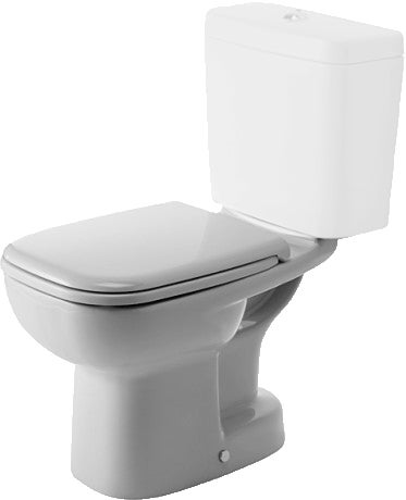 Immagine di Duravit D-CODE vaso monoblocco a pavimento a cacciata, cassetta non inclusa, senza sedile, con scarico verticale, con brida di risciacquo, UWL classe 2, colore bianco 2111010000