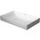 Immagine di Duravit DURASQUARE bacinella da appoggio soprapiano con rettifica 60 cm senza foro per rubinetteria, senza troppopieno, senza bordo per rubinetteria, WonderGliss, colore bianco 23556000001