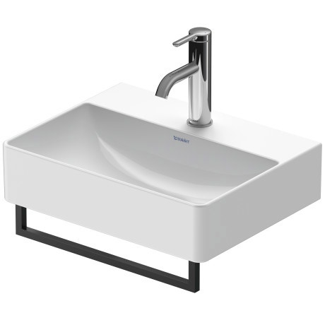 Immagine di Duravit Portasciugamani profilo squadrato 1.4 cm, colore nero, finitura opaco 0031224600