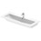 Immagine di Duravit ME BY STARCK lavabo consolle 123 cm monoforo, con troppopieno, con bordo per rubinetteria, colore bianco 2361120000