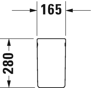 Immagine di Duravit ME BY STARCK semicolonna per lavamani, colore bianco 0858410000