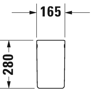 Immagine di Duravit ME BY STARCK semicolonna per lavamani, colore bianco 0858410000
