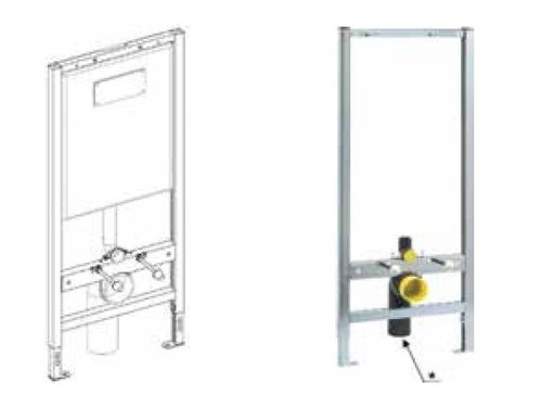 Immagine di RM PratiKO KART supporto autoportante vaso sospeso per pareti in cartongesso 235/05