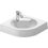 Immagine di Duravit ARCHITEC lavabo d'angolo 63.5 cm monoforo con foro diaframmato per dispenser portasapone a destra, senza troppopieno, con bordo per rubinetteria, lato inferiore smaltato, colore bianco 0448450000