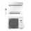 Immagine di Aermec CKG261 Climatizzatore a pavimento monosplit inverter | unità esterna 2.7 kW unità interna 9000 BTU CKG261+CKG261FS