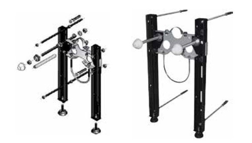 Immagine di RM PratiKO TOP staffa di fissaggio per vaso sospeso (muro) 235